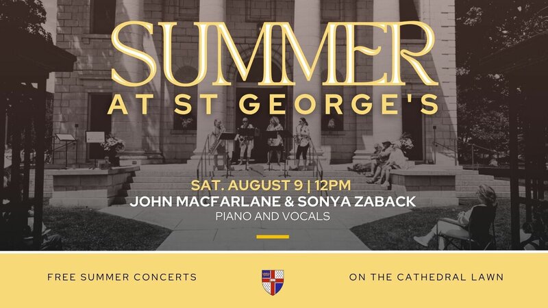 John MacFarlane, Sonya Zabach @ St. George&rsquo;s Cathedral Aug 9 2025 - May 5th @ St. George&rsquo;s Cathedral