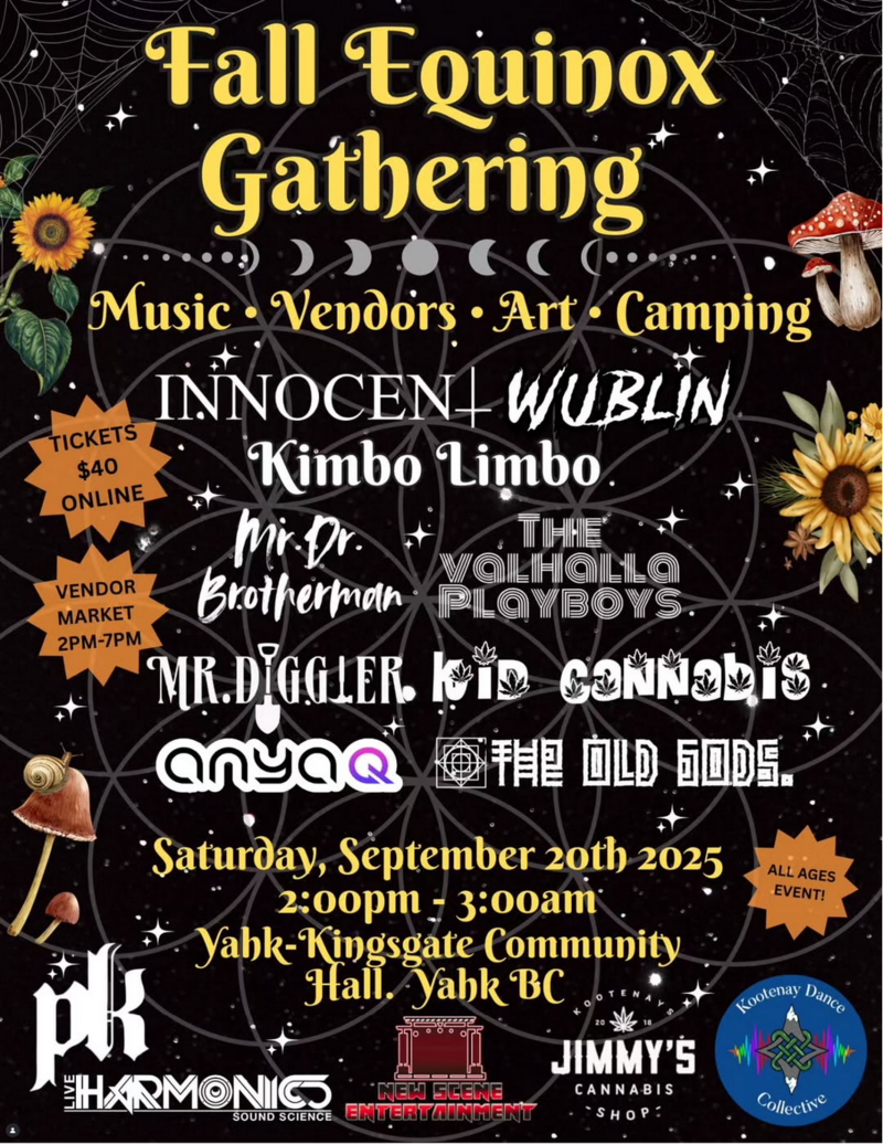 Fall Equinox Gathering @ Yahk Kingsgate Community Hall - Sep 20, 2025