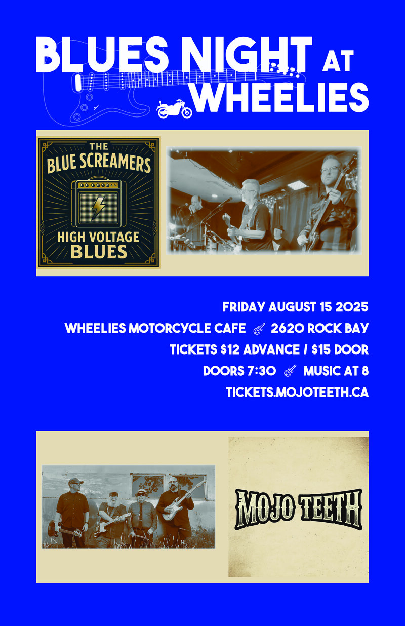 Blues Night at Wheelies - May 6th @ Wheelies Motorcyles