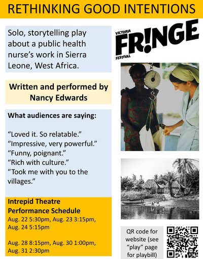 Rethinking Good Intentions: A Solo Storytelling Play - May 6th @ Intrepid Theatre