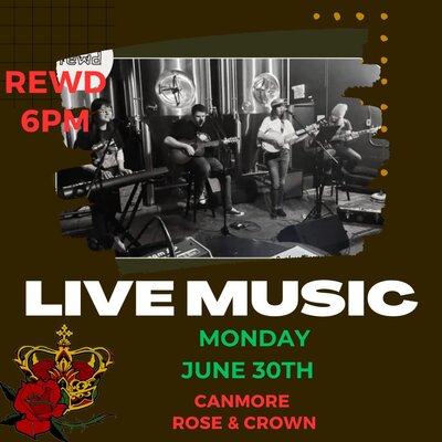 Live Music with REWD - May 6th @ Canmore Rose and Crown