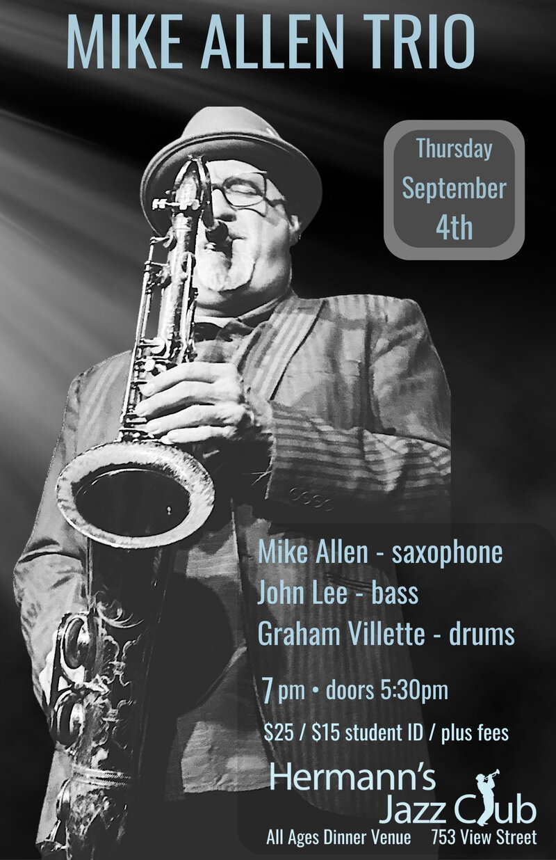 Mike Allen Trio - May 8th @ Hermann's Jazz Club