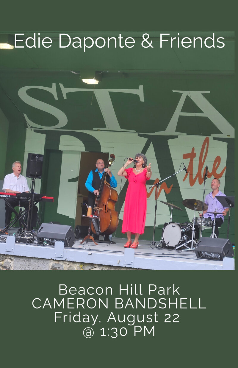 Edie Daponte & Friends - May 5th @ Stage in the Park (Cameron Bandshell)