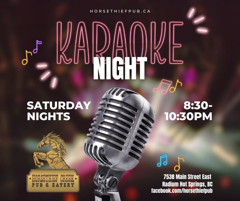 Karaoke Night in Radium - May 6th @ Horsethief Pub & Eatery
