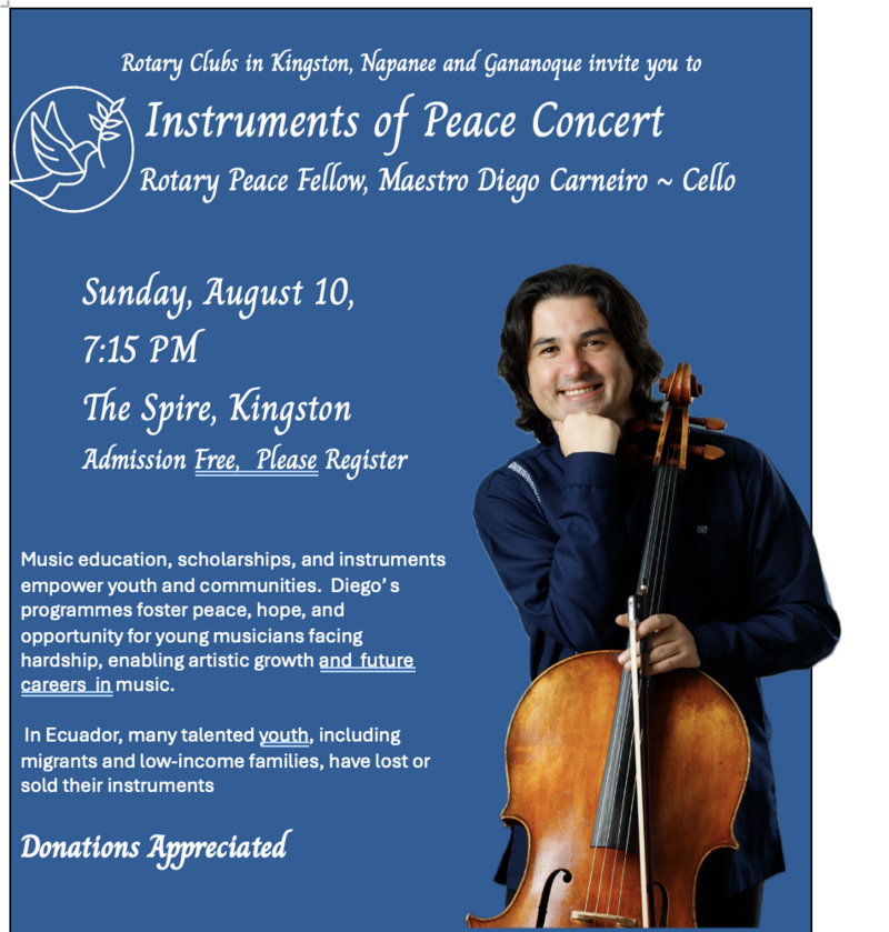 Instruments of Peace: Maestro Diego Carneiro - Jun 4th @ The Spire