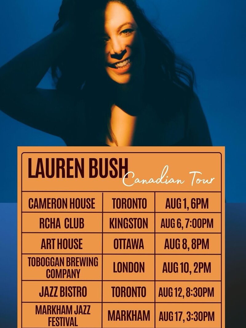 Lauren Bush Jazz - May 7th @ The Club at the R.C.H.A.