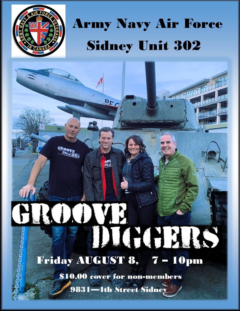 Groove Diggers @ ANAF - Sidney - May 7th @ Army Navy Airforce