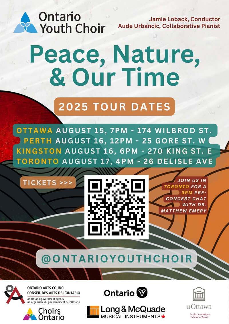 Ontario Youth Choir presents: Peace, Nature and Our Time. - May 5th @ St. George&rsquo;s Cathedral