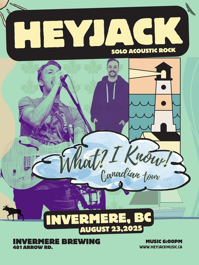 HEYJACK - Live Music at Invermere Brewing Co. - May 16th @ Invermere Brewing Co.