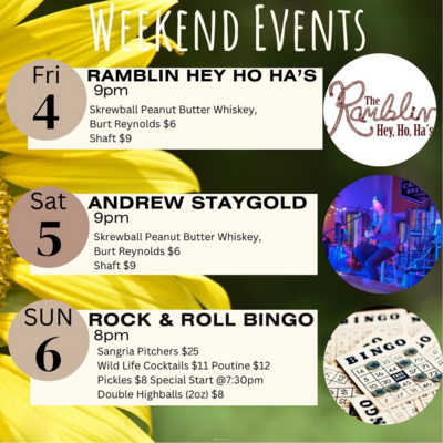 Andrew Staygold at Tavern! - Jun 17th @ Tavern 1883