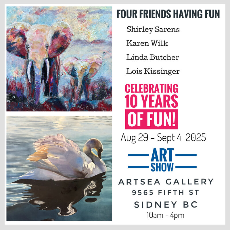 Four Friends Having Fun Art Show - May 5th @ ArtSea Gallery