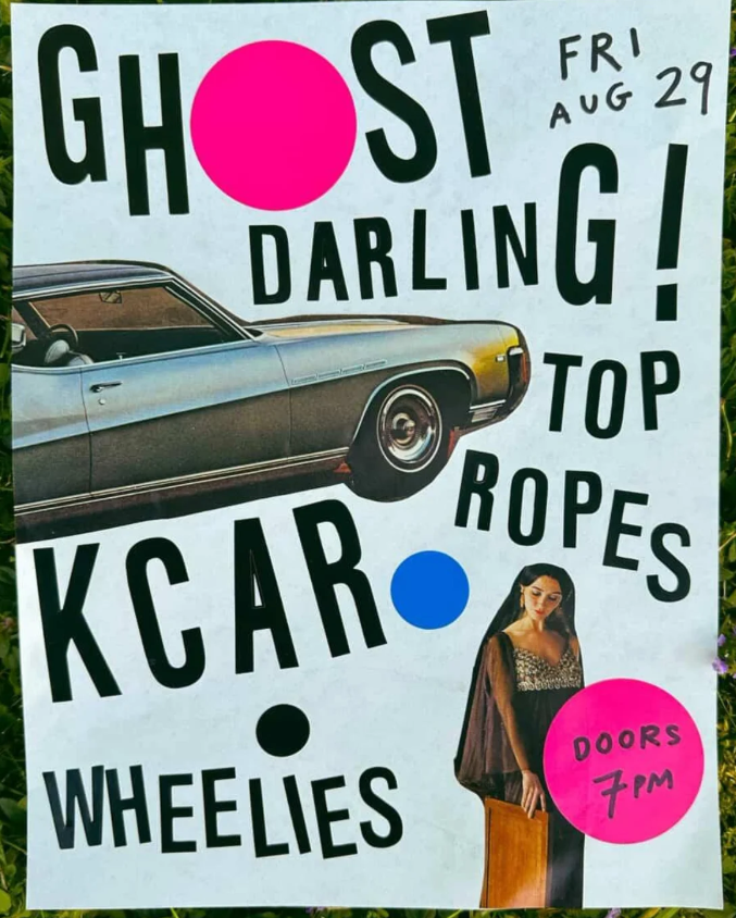 KCAR w/ Ghost Darling and the Top Ropes - May 12th @ Wheelies Motorcyles