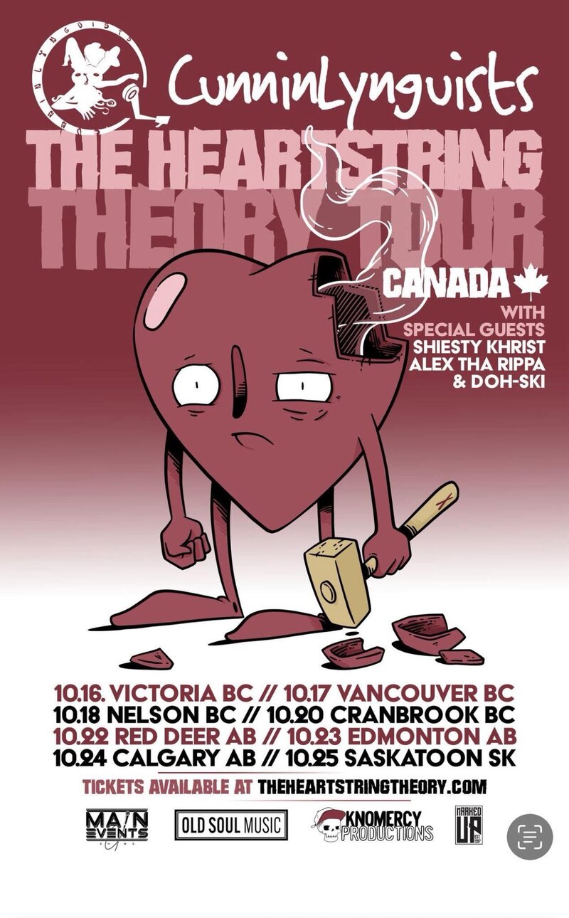CunninLynguists - The Heartstring Theory Tour - May 16th @ Shotties Nightclub