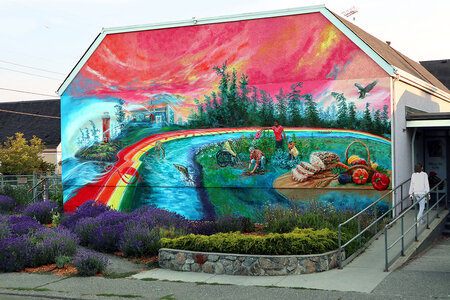 Esquimalt Rainbow Mural by 
Kris Friesen