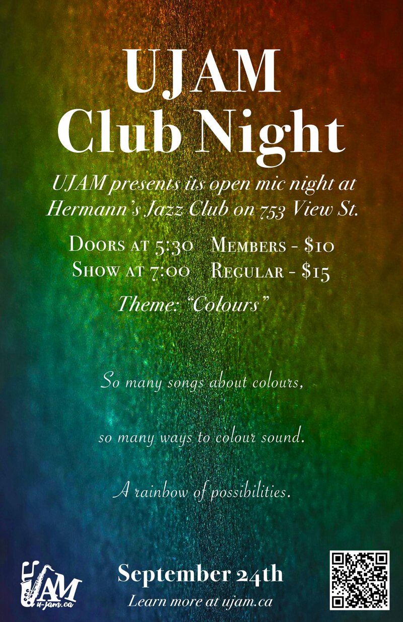 UJAM Club Night | Colours - May 8th @ Hermann's Jazz Club