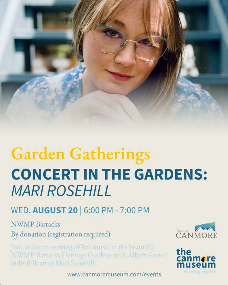 Garden Gatherings: Concert in the Garden with Mari Roseholl @ Canmore Museum - Aug 20, 2025
