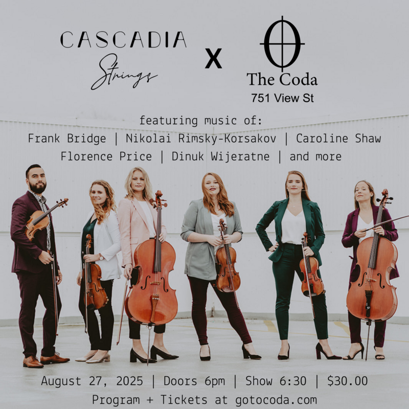 Cascadia @ CODA @ The Coda - Aug 27, 2025