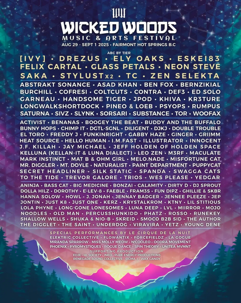Wicked Woods Music Festival - May 6th @ Ravens Nest Resort and Campground
