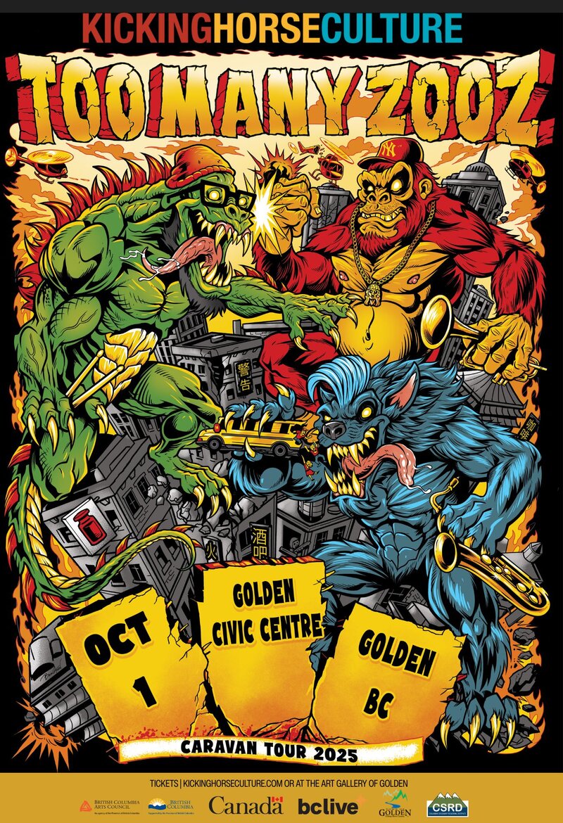 Too Many Zooz &ndash; Caravan Tour with Mark Woodyard - May 6th @ Golden Civic Centre