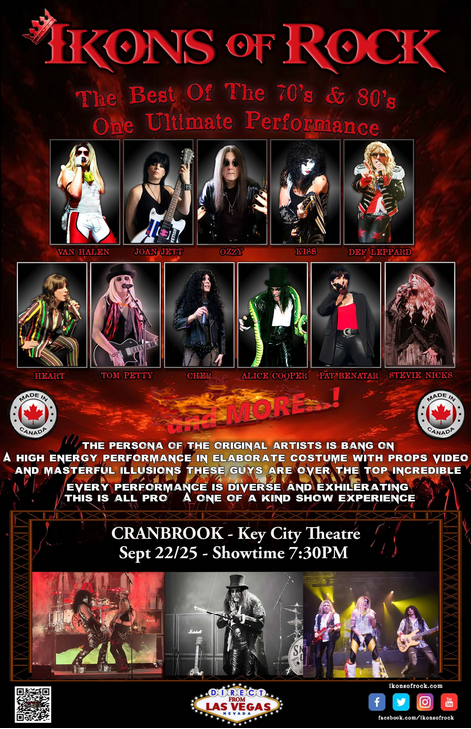 Ikons of Rock - Jun 23rd @ Key City Theatre