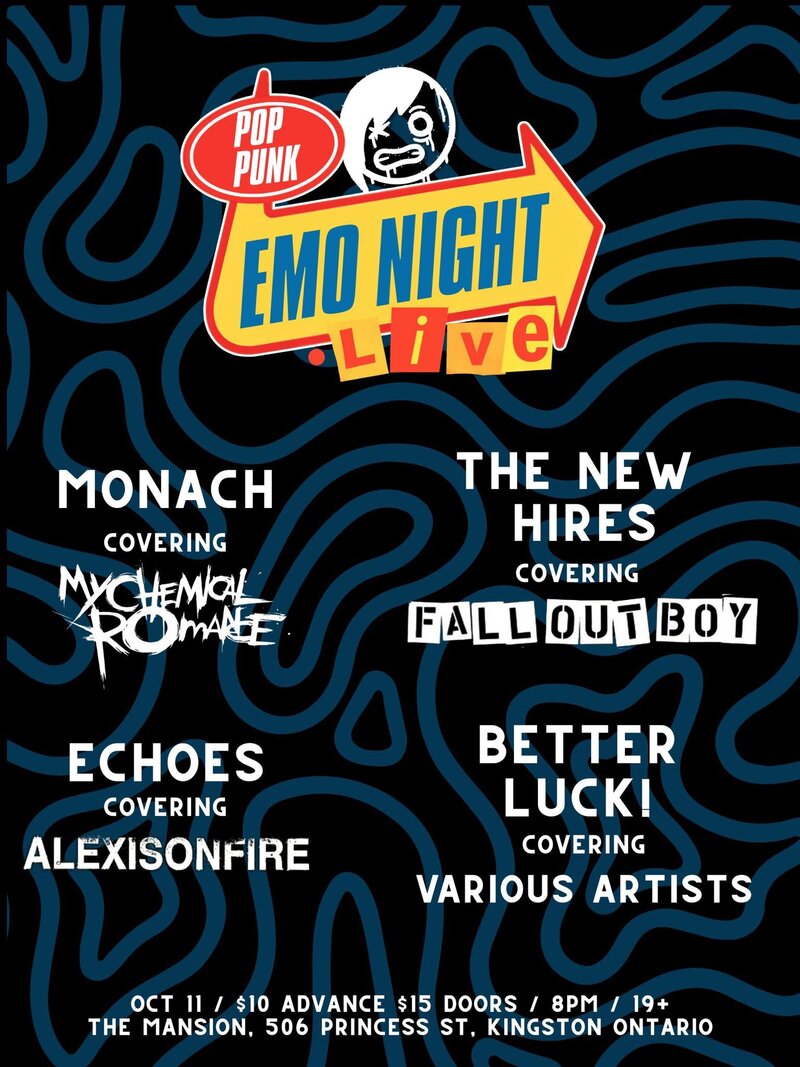 Monach, Echoes, The New Hires, Better Luck! @ The Mansion - Oct 11, 2025
