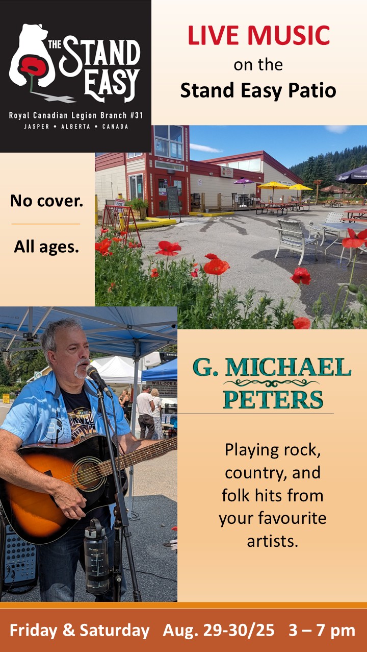 G. Michael Peters on the Jasper Legion Stand Easy Patio - Sep 9th @ The Stand Easy, Jasper Legion