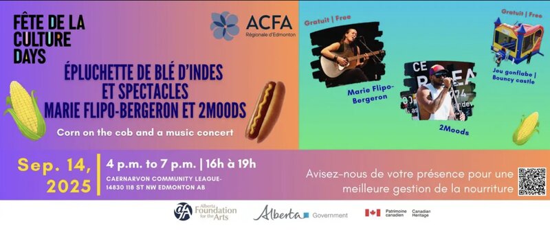 Fête de la Culture Days @ Caernarvon Community League - Sep 14, 2025