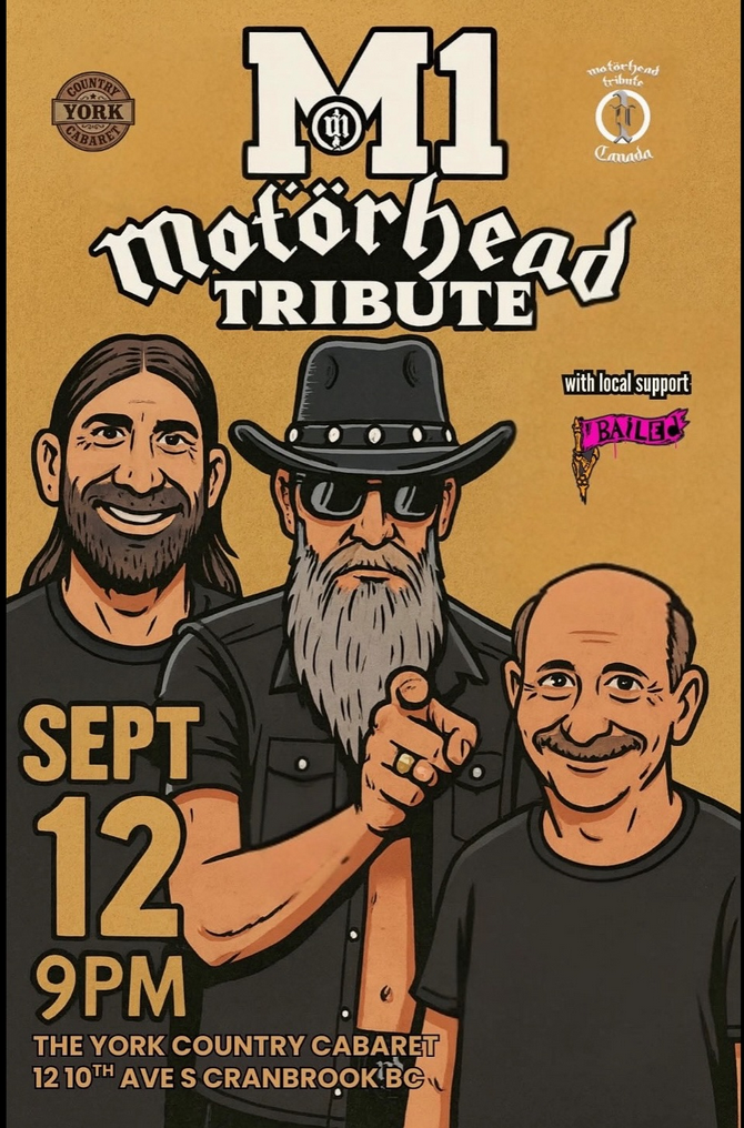 M1: Motorhead Tribute Show - Apr 30th @ The York Country Cabaret