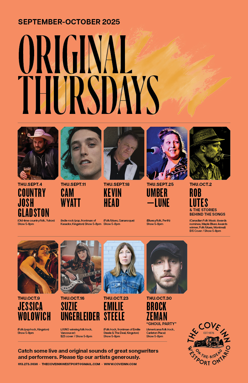Original Thursdays: Jessica Wolowich - May 1st @ The Cove Inn