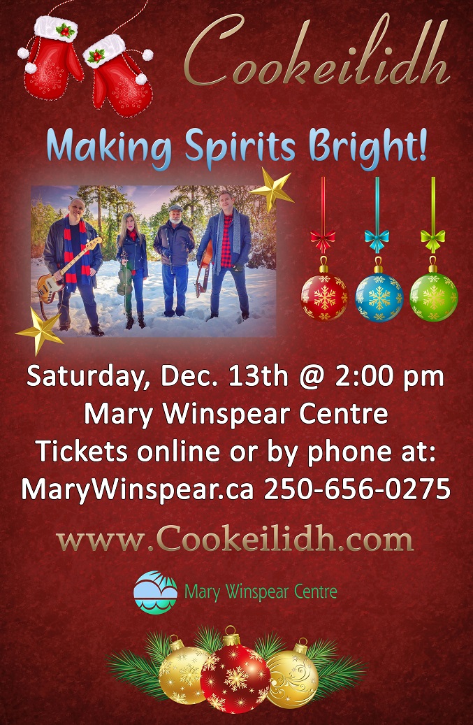 COOKEILIDH Making Spirits Bright! - May 6th @ Mary Winspear Centre