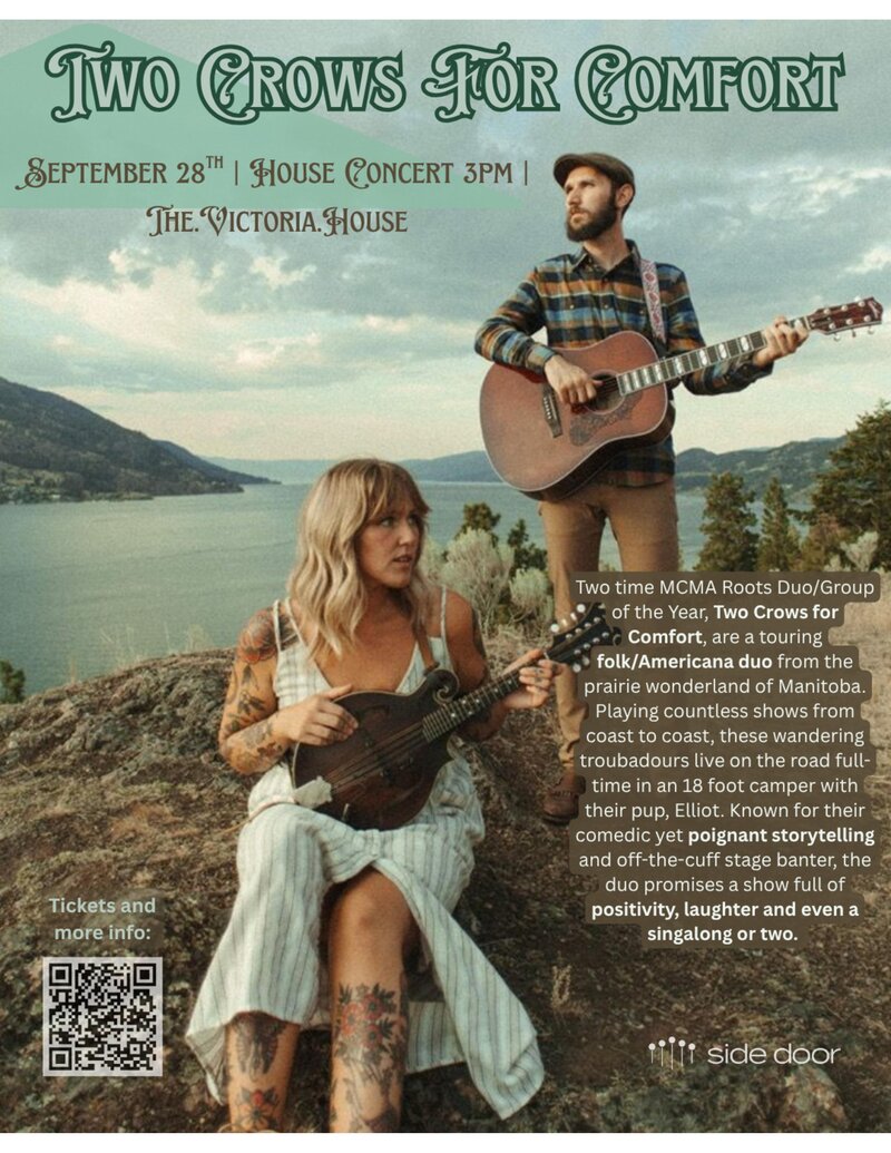 Two Crows for Comfort - May 1st @ The.Victoria.House