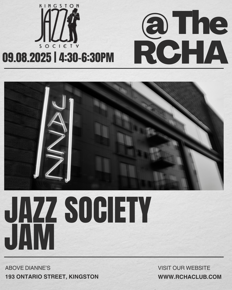 Jazz Society Jam - May 6th @ The Club at the R.C.H.A.