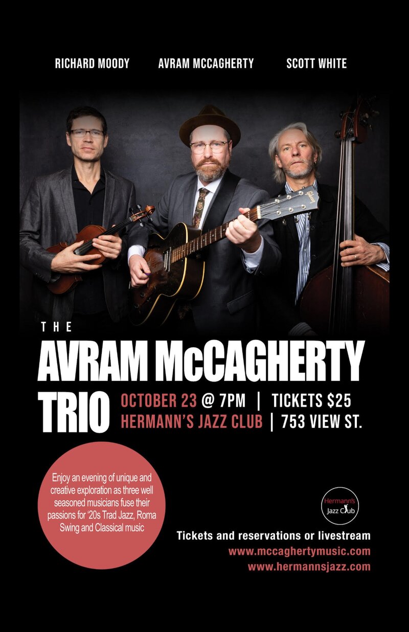 Avram McCagherty Trio - May 7th @ Hermann's Jazz Club