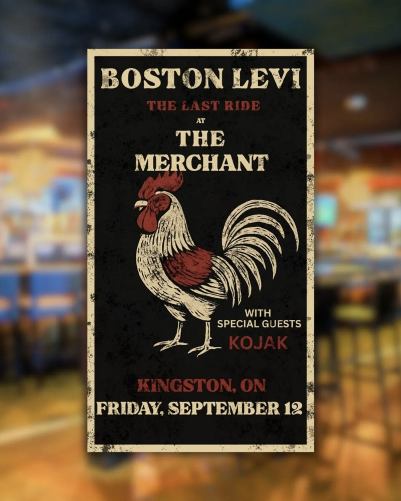 Boston Levi, Kojak @ The Merchant Tap House Sep 12 2025 - May 6th @ The Merchant Tap House