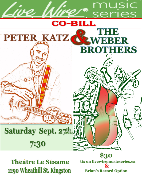 The Weber Brothers, Peter Katz @ Le S&eacute;same Theatre Sep 27 2025 - May 5th @ Le S&eacute;same Theatre