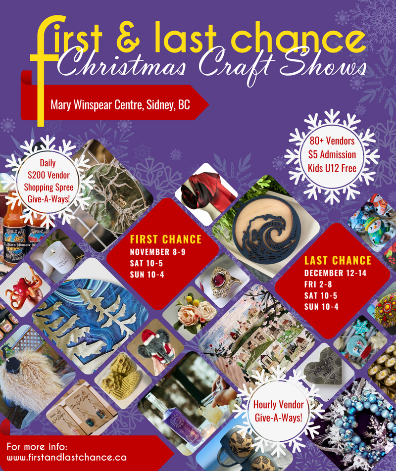 First Chance Christmas Craft Show 2025 - May 6th @ Mary Winspear Centre