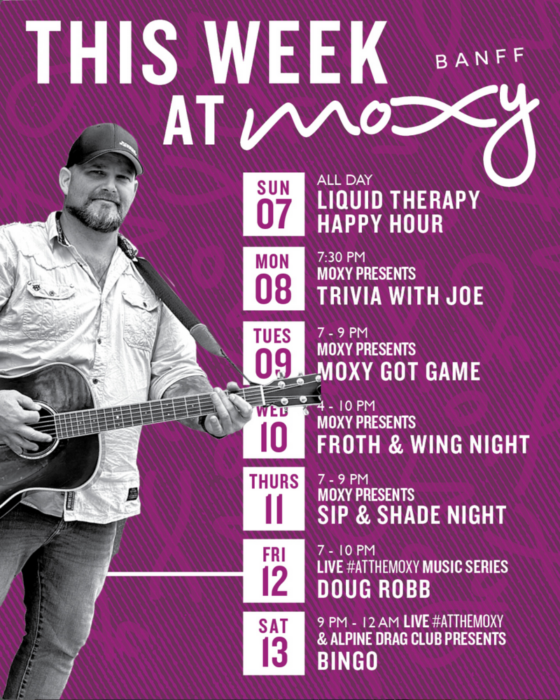 #LiveAtTheMoxy presents Doug Robb! - Jun 3rd @ Moxy Hotel