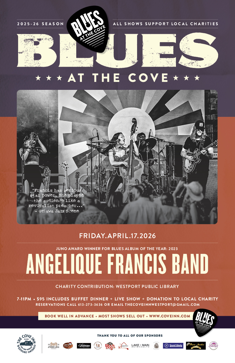 Blues at The Cove: Angelique Francis @ The Cove Inn Apr 17 2026 - May 2nd @ The Cove Inn