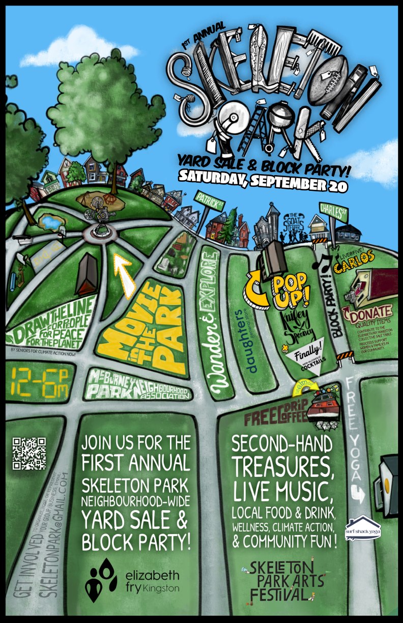 Skeleton Park Neighbourhood Yard Sale & Block Party - May 4th @ McBurney Park