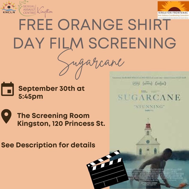 Orange Shirt Day Film Screening - Sugarcane @ The Screening Room - Sep 30, 2025