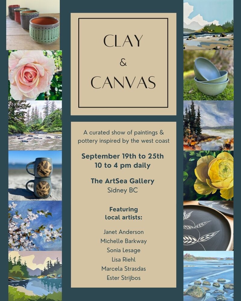 Clay and Canvas: A West Coast inspired Show - May 5th @ ArtSea Gallery
