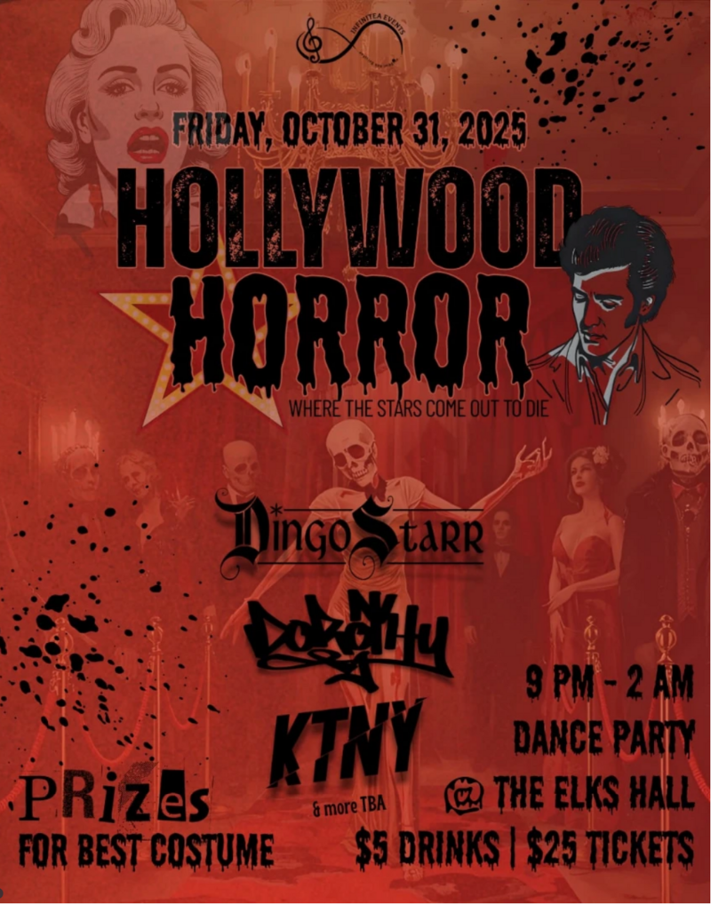 HOLLYWOOD HORROR HALLOWEEN - May 6th @ Elks Hall