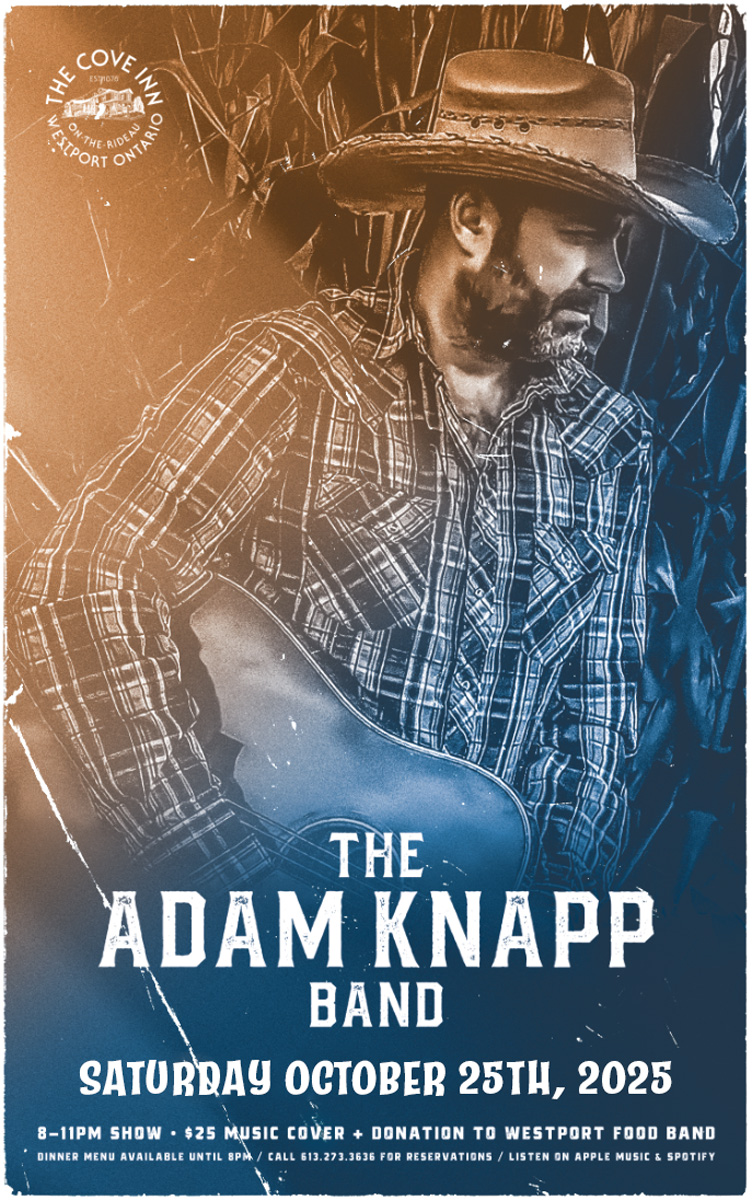 Halloween Hoedown: The Adam Knapp Band @ The Cove Inn Oct 25 2025 - May 2nd @ The Cove Inn