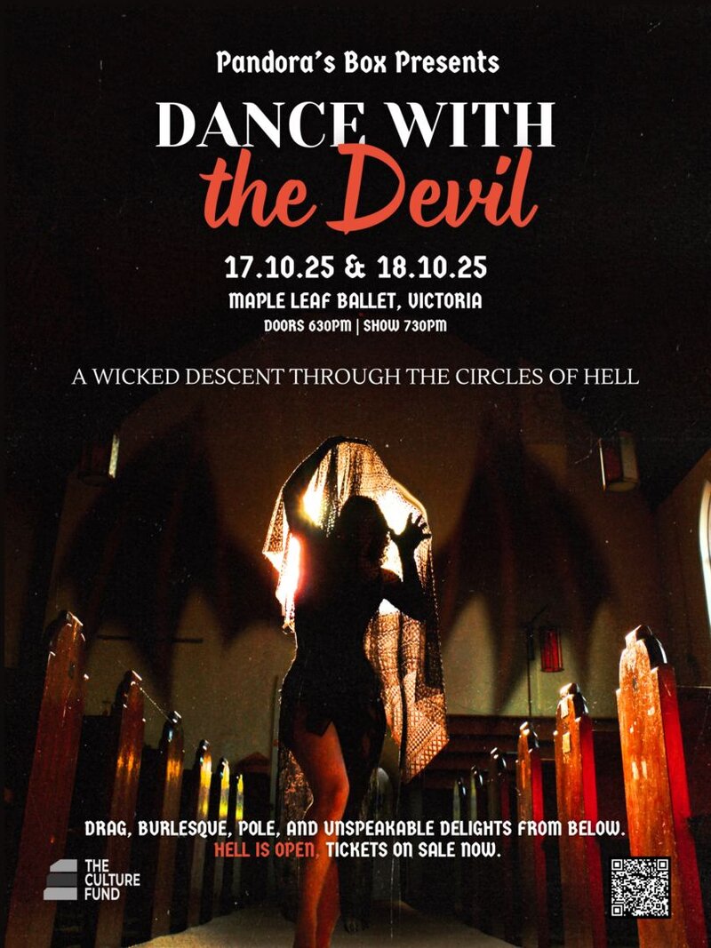 Dance with the Devil - October 17 and 18, Victoria BC @ Maple Leaf School of Russian Ballet - Sep 17, 2025