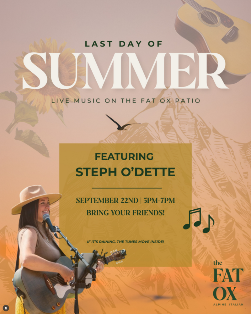 Last Day of Summer w/ Steph O'Dette - Jun 12th @ Fat Ox
