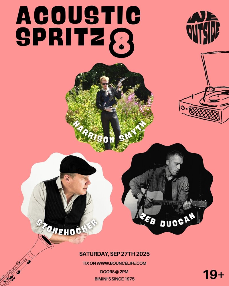 Acoustic Spritz 8 - May 6th @ Bimini's since 1975