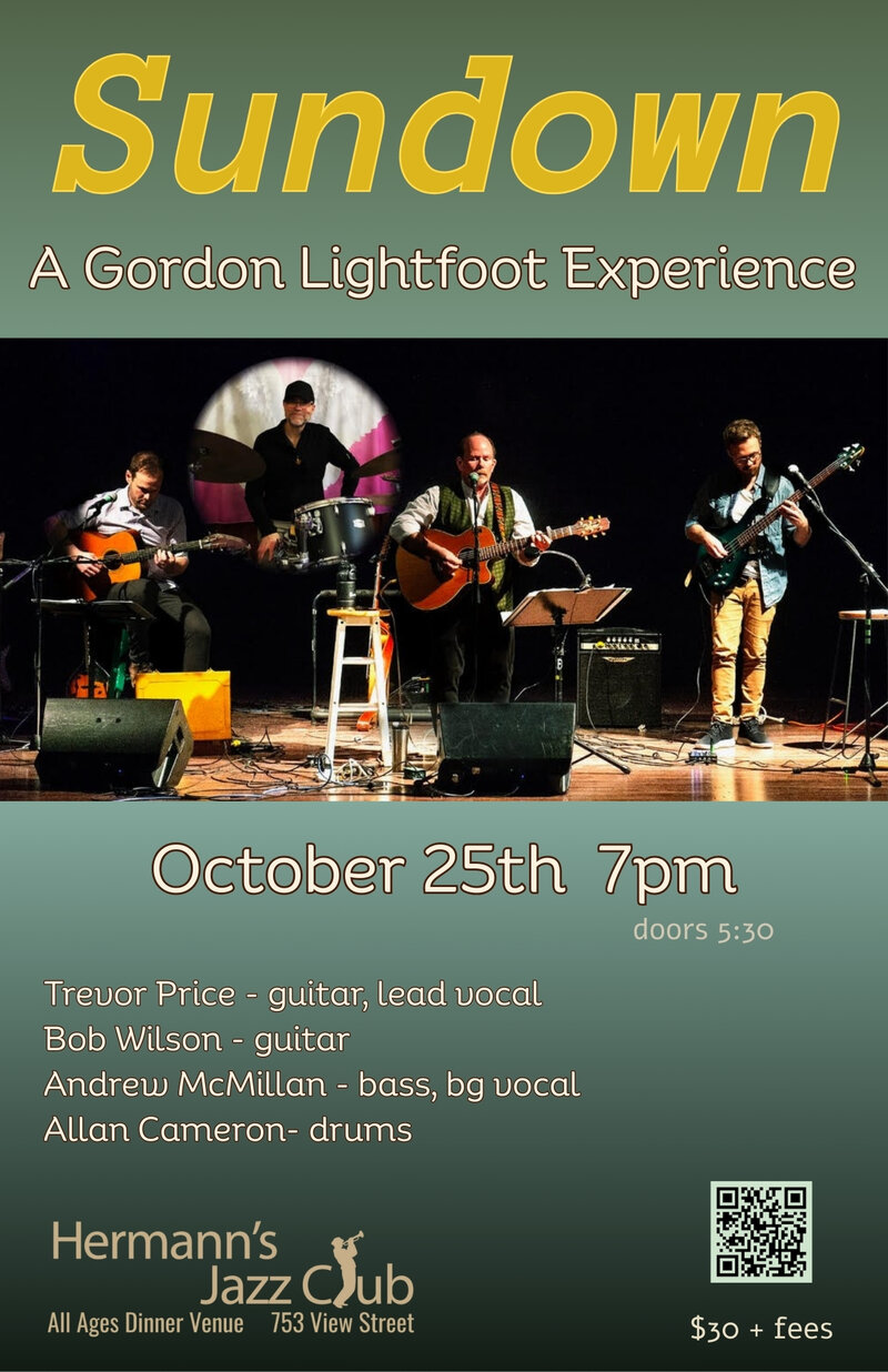 Sundown | A Gordon Lightfoot Experience - May 7th @ Hermann's Jazz Club