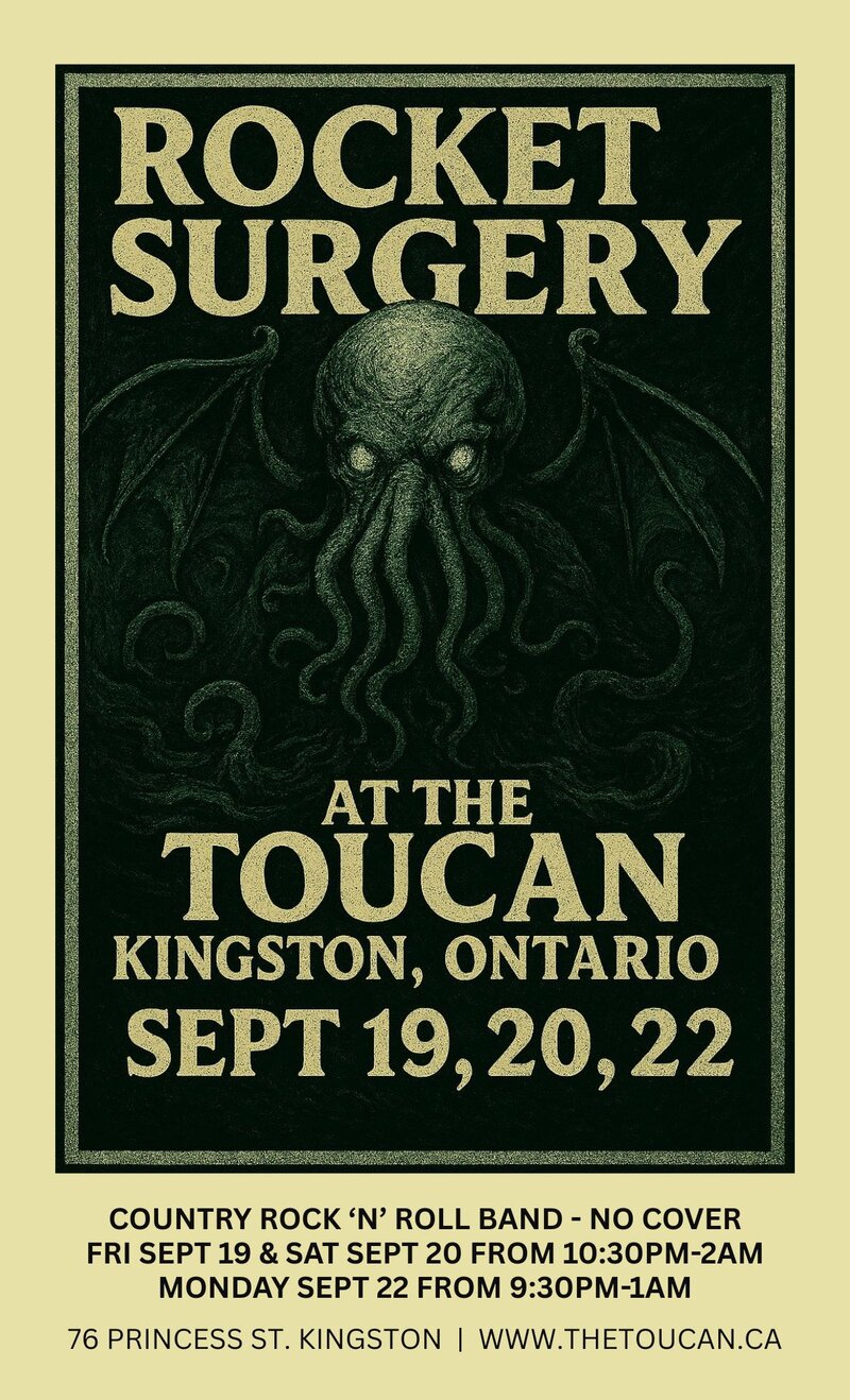 Rocket Surgery @ The Toucan Sep 19 2025 - May 7th @ The Toucan
