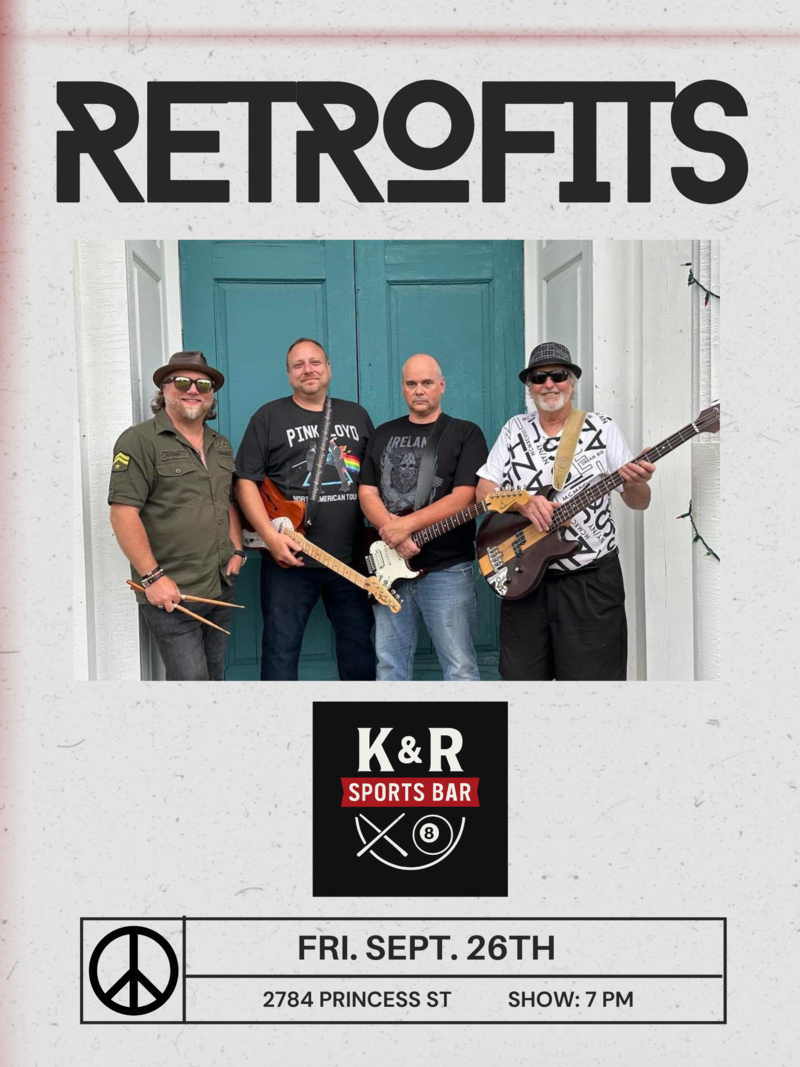 The Retrofits @ K&R Sports Bar Sep 26 2025 - May 9th @ K&R Sports Bar