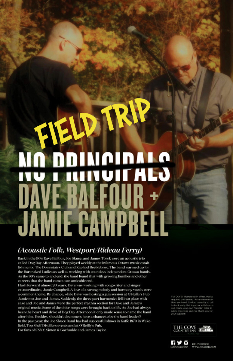 FIELD TRIP (Formerly No Principals) - May 6th @ The Cove Inn